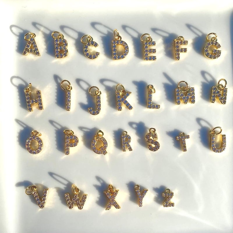 VIROMY 14K Gold Plated Dainty Butterfly Initial Ankle Bracelets Handmade Cuban Chain White Butterfly A-Z Alphabet Letter Initial Anklets Personalized Summer Beach Jewelry Gifts for Women - Image 4